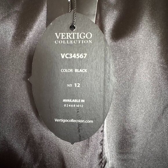 Vertigo Collection Rush Black Double Breasted Notch Collar Blazer Size 12 - Picture 9 of 11